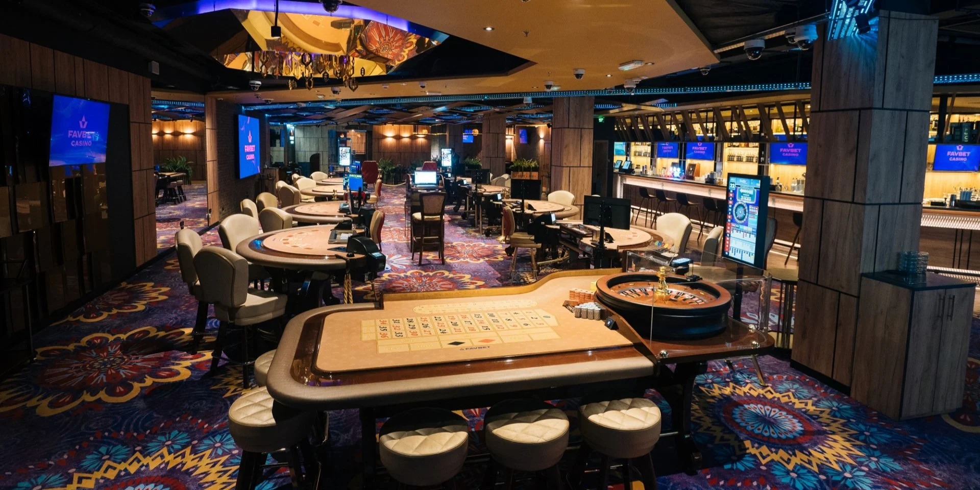 Casino-geïnspireerde lounge